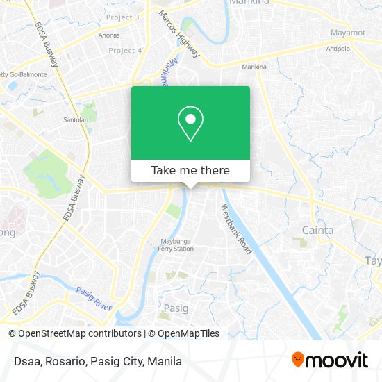 Dsaa, Rosario, Pasig City map