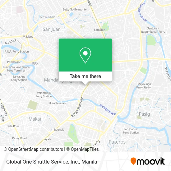 Global One Shuttle Service, Inc. map
