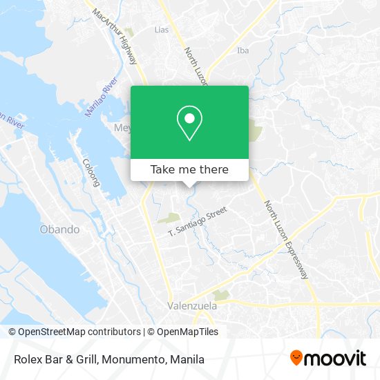 Rolex Bar & Grill, Monumento map