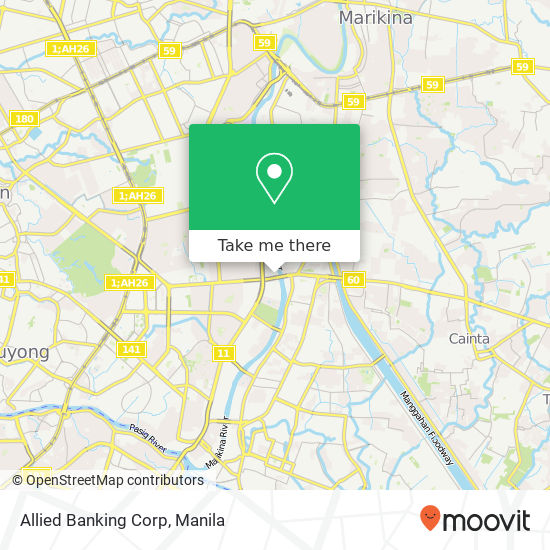 Allied Banking Corp map