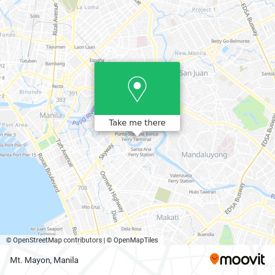 Mt. Mayon map