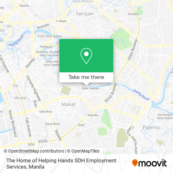 The Home of Helping Hands SDH Employment Services map