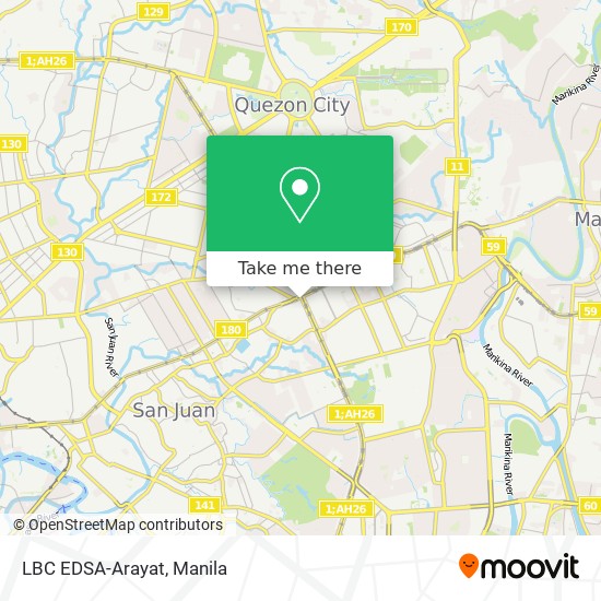 LBC EDSA-Arayat map