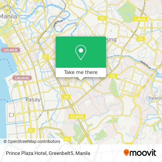 Prince Plaza Hotel, Greenbelt5 map