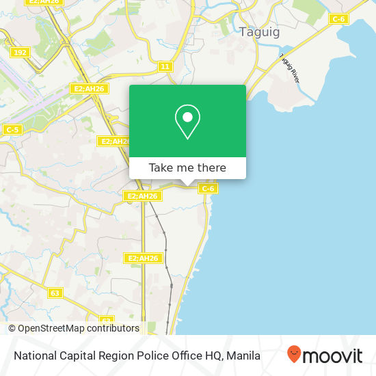 National Capital Region Police Office HQ map