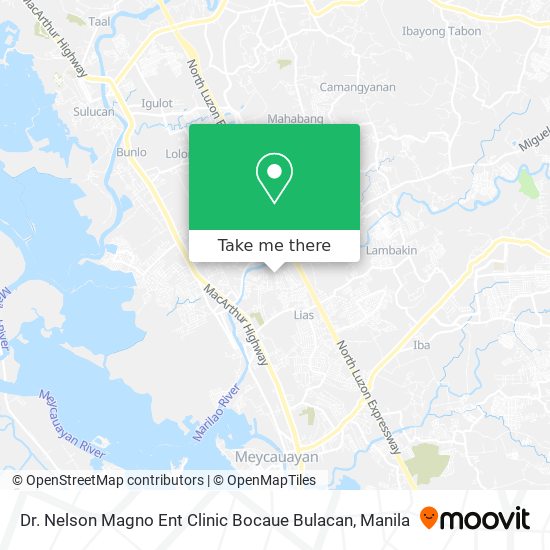 Dr. Nelson Magno Ent Clinic Bocaue Bulacan map