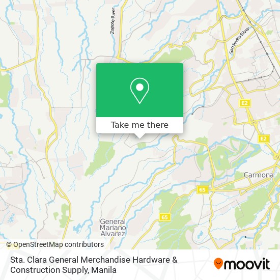 Sta. Clara General Merchandise Hardware & Construction Supply map