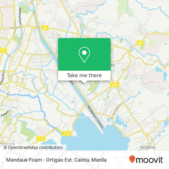 Mandaue Foam - Ortigas Ext. Cainta map