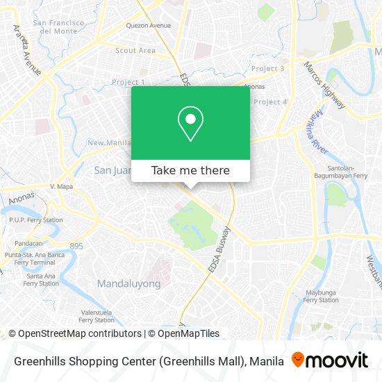 Greenhills Shopping Center (Greenhills Mall) map