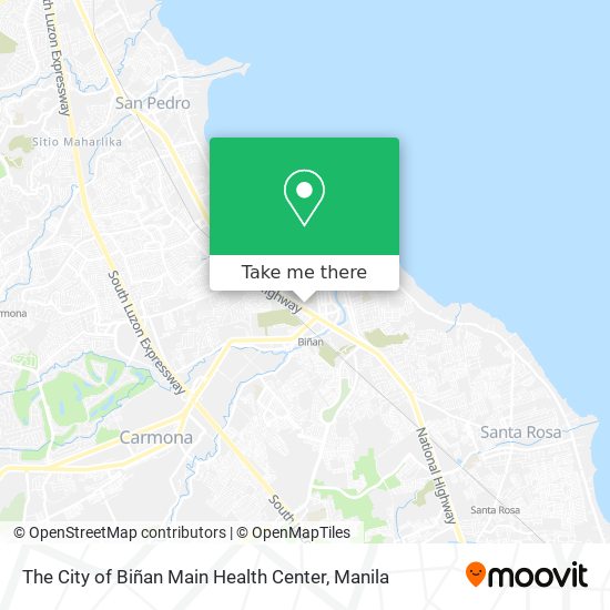 The City of Biñan Main Health Center map