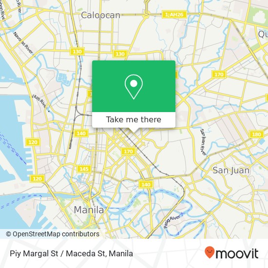 Piy Margal St / Maceda St map