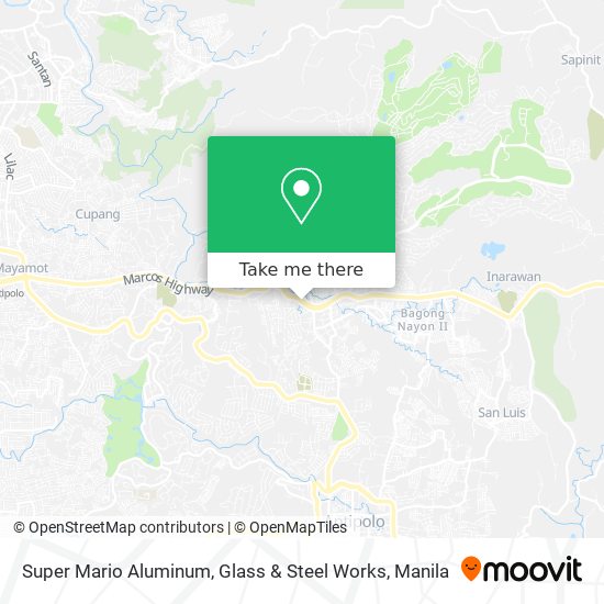 Super Mario Aluminum, Glass & Steel Works map