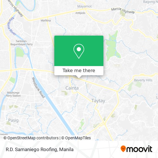 R.D. Samaniego Roofing map