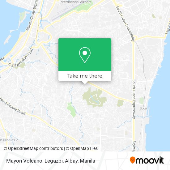 Mayon Volcano, Legazpi, Albay map