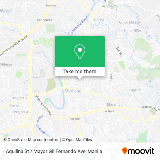 Aquilina St / Mayor Gil Fernando Ave map