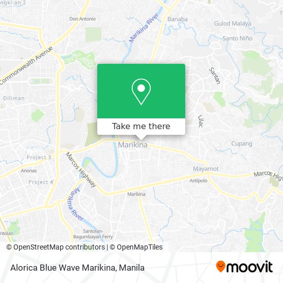 Alorica Blue Wave Marikina map