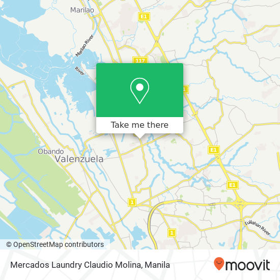 Mercados Laundry Claudio Molina map