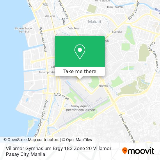 Villamor Gymnasium Brgy 183 Zone 20 Villamor Pasay City map