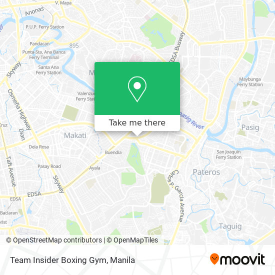 Team Insider Boxing Gym map