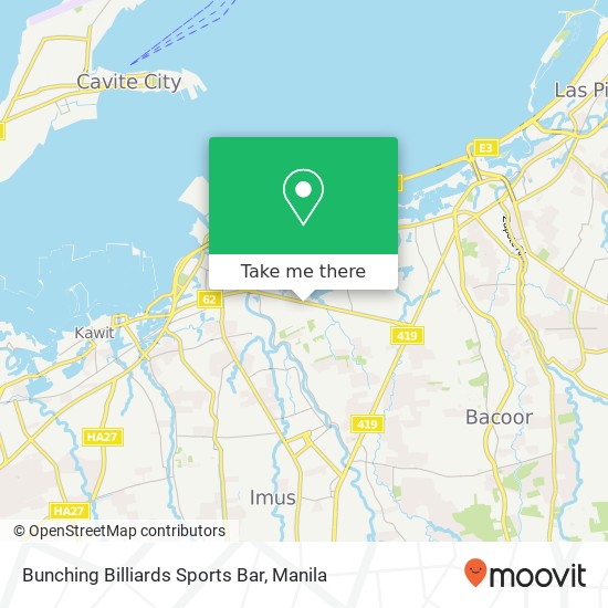 Bunching Billiards Sports Bar map