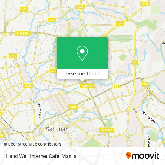 Hand Well Internet Cafe map