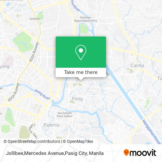 Jollibee,Mercedes Avenue,Pasig City map