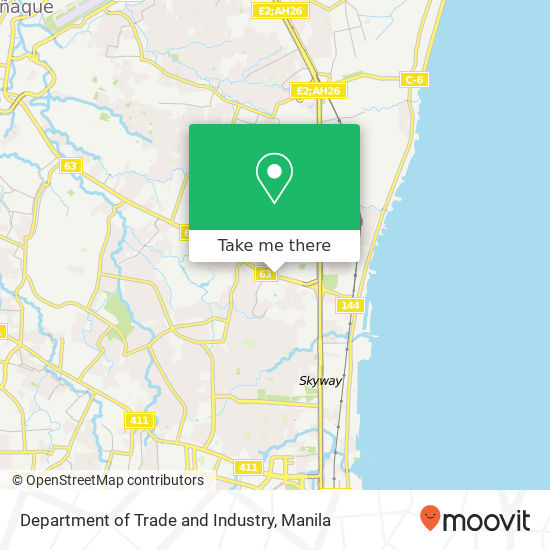 Department of Trade and Industry map