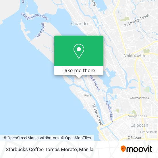 Starbucks Coffee Tomas Morato map
