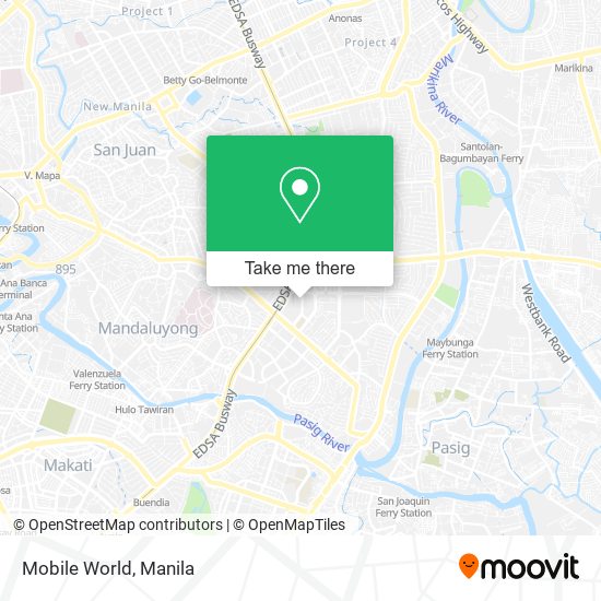 Mobile World map