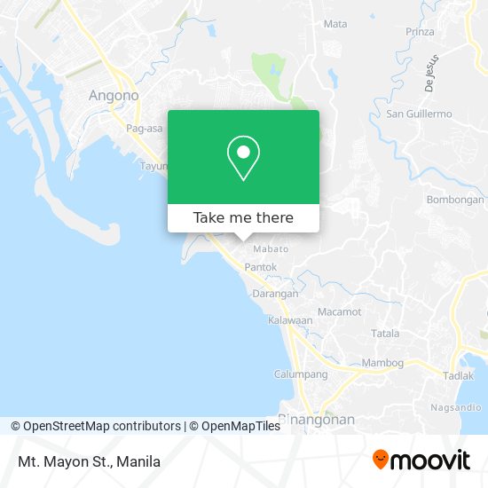 Mt. Mayon St. map