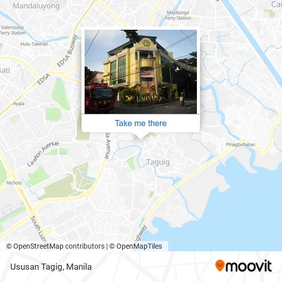 Ususan Tagig map