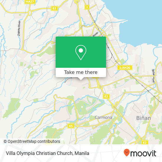Villa Olympia Christian Church map