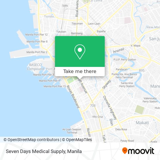Seven Days Medical Supply map