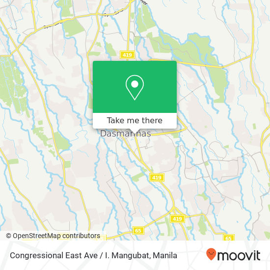 Congressional East Ave / I. Mangubat map