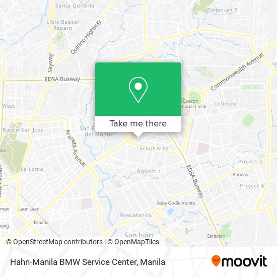 Hahn-Manila BMW Service Center map