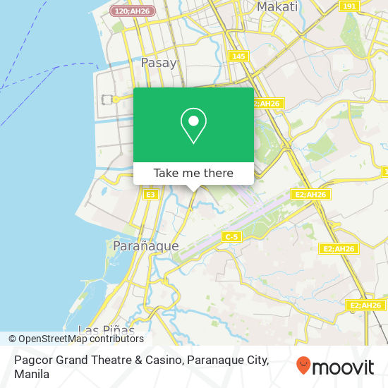 Pagcor Grand Theatre & Casino, Paranaque City map