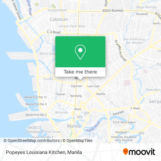 Popeyes Louisiana Kitchen map