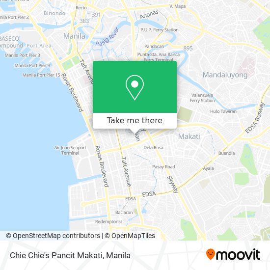 Chie Chie's Pancit Makati map