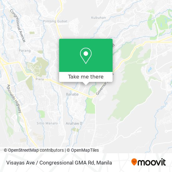Visayas Ave / Congressional GMA Rd map