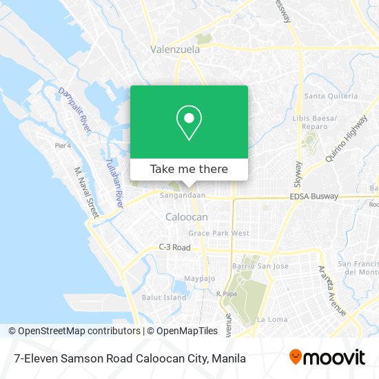 7-Eleven Samson Road Caloocan City map