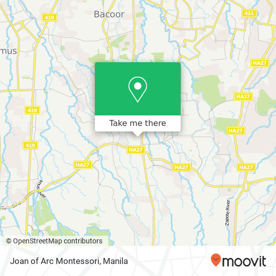 Joan of Arc Montessori map