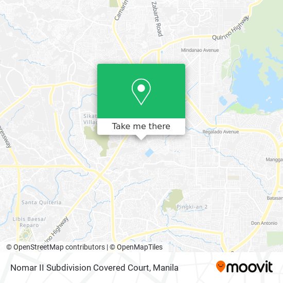 Nomar II Subdivision Covered Court map