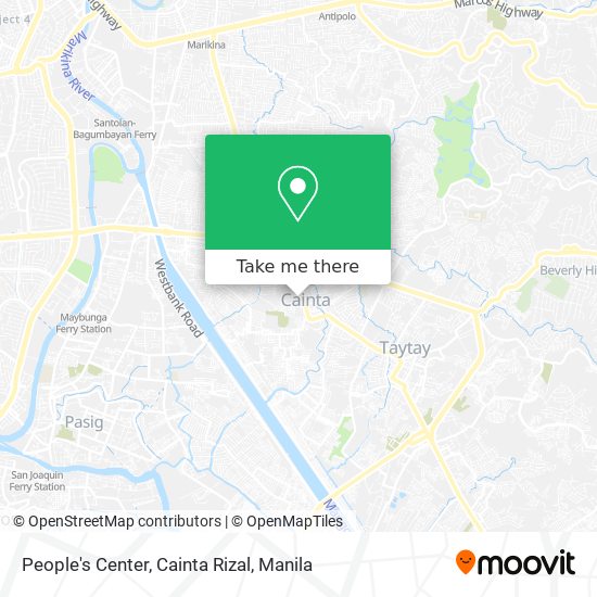 People's Center, Cainta Rizal map