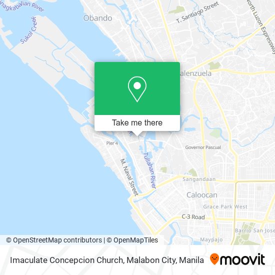 Imaculate Concepcion Church, Malabon City map