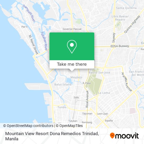 Mountain View Resort Dona Remedios Trinidad map