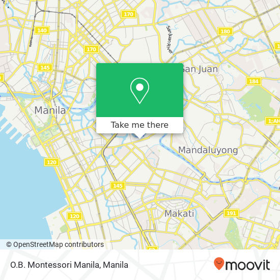 O.B. Montessori Manila map