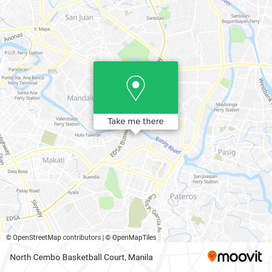 North Cembo Basketball Court map