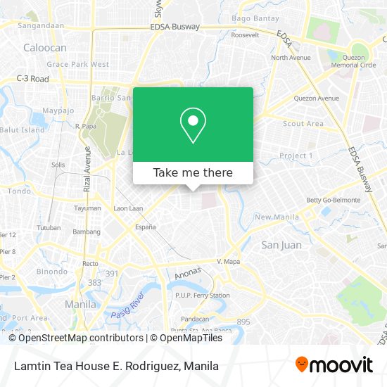 Lamtin Tea House E. Rodriguez map