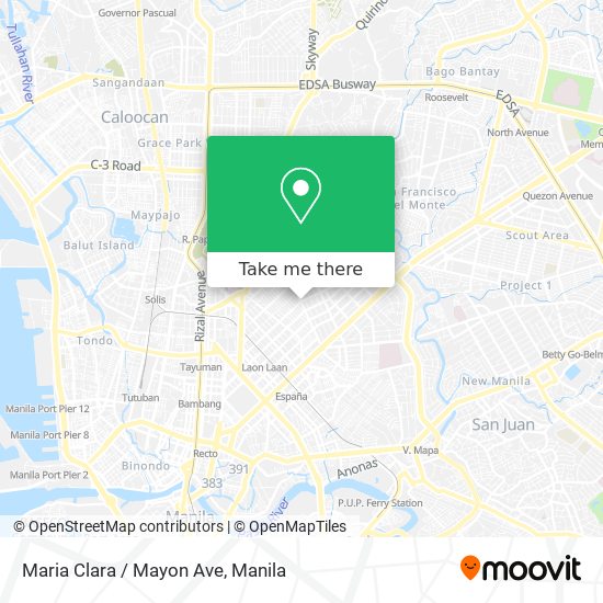 Maria Clara / Mayon Ave map