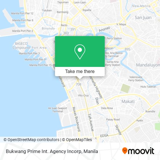 Bukwang Prime Int. Agency Incorp map